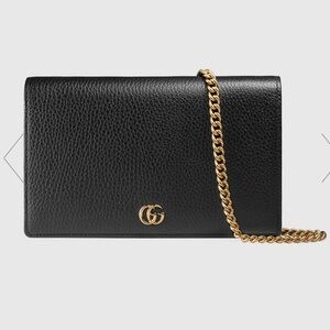 Gucci chain wallet cross body purse